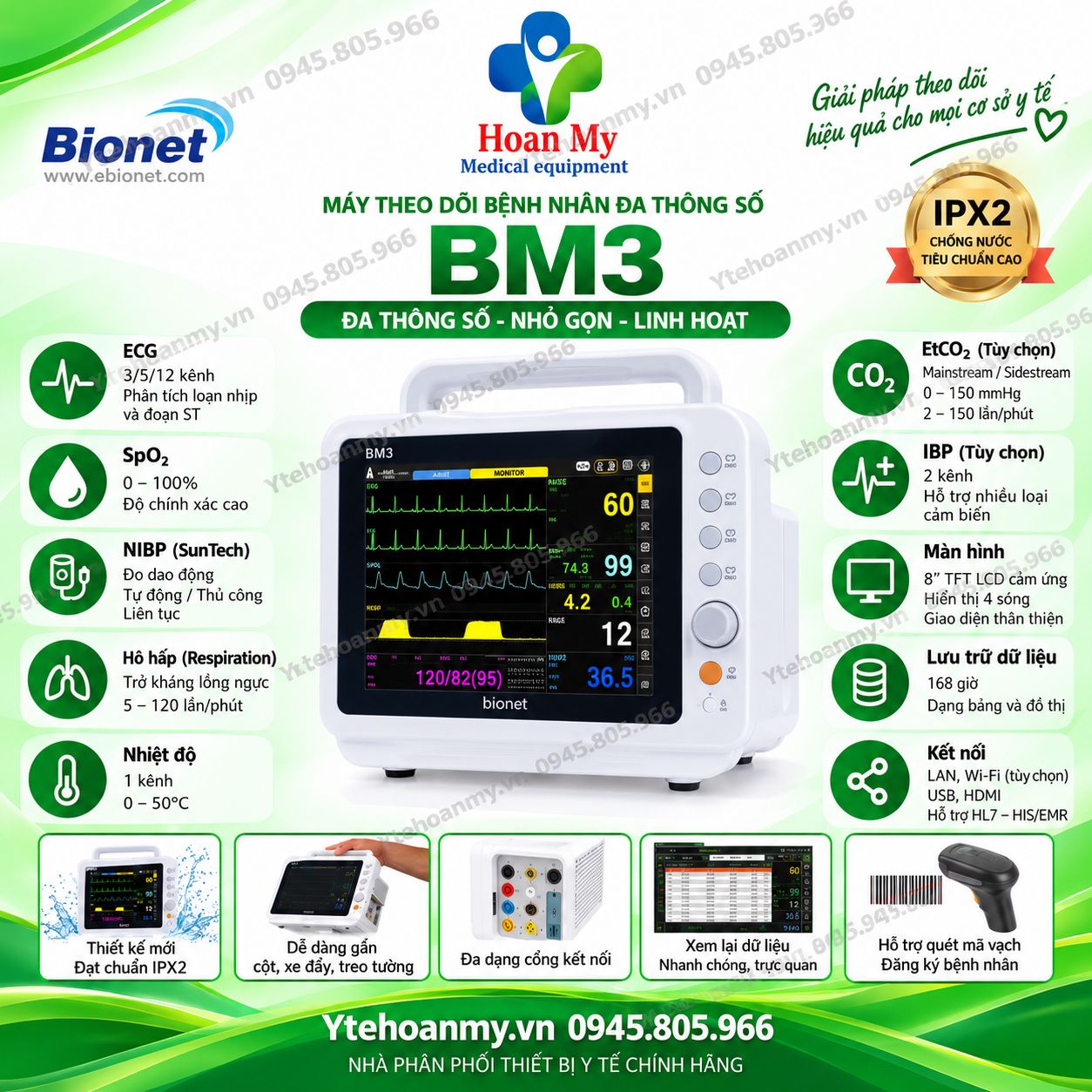 Bảng Giá Máy Monitor Theo Dõi Bệnh Nhân Mới Nhất 2026 - Từ 16,5 Triệu đồng